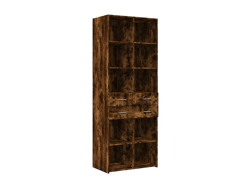 bahut commode armoire bois marron 70 x 42.5 x 185 cm 02_0033557