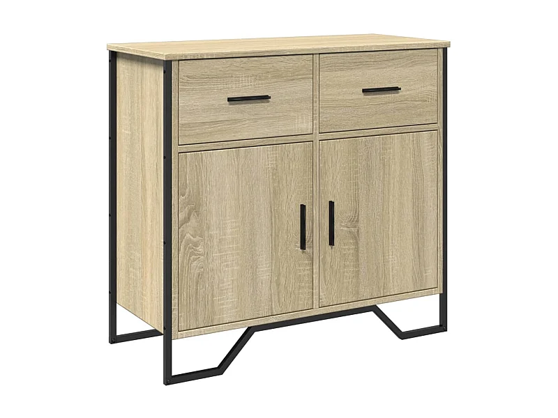 Aparador cómoda cómoda armario mueble organizador cocina salón salón Sonoma 79,5 x 35,5 x 74,5 cm madera contrachapada marrón 02_0031711