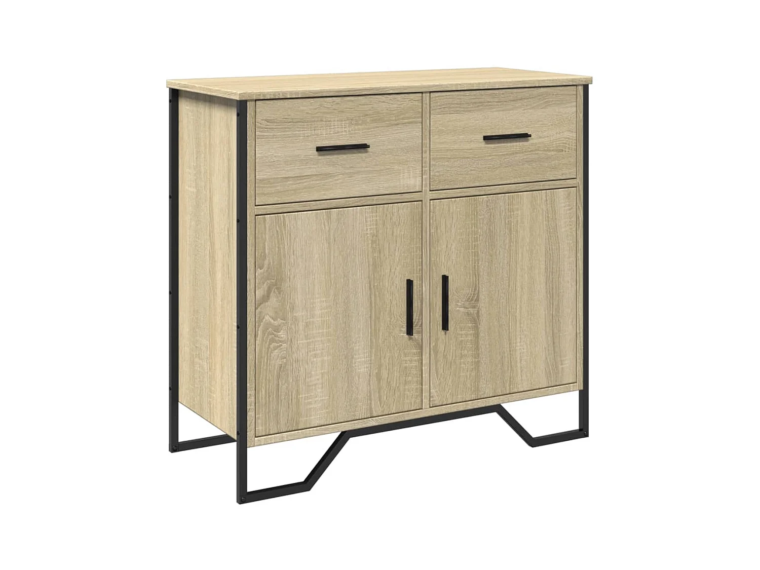 Aparador cómoda cómoda armario mueble organizador cocina salón salón Sonoma 79,5 x 35,5 x 74,5 cm madera contrachapada marrón 02_0031711