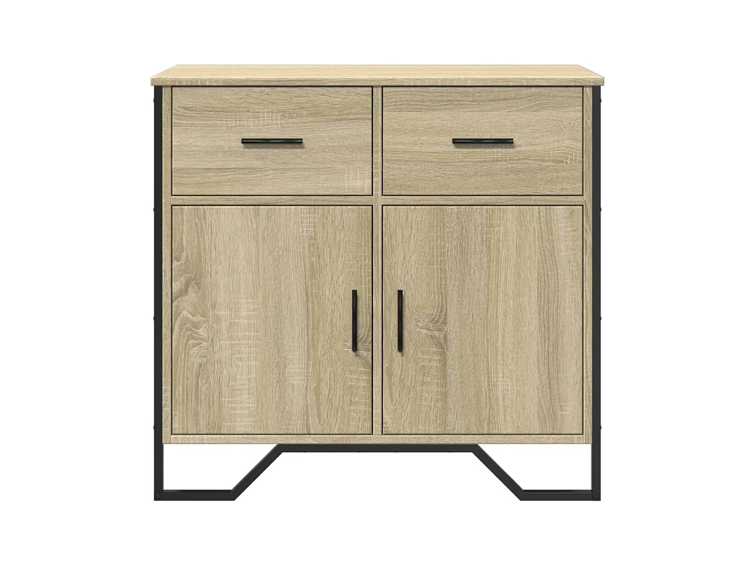 Aparador cómoda cómoda armario mueble organizador cocina salón salón Sonoma 79,5 x 35,5 x 74,5 cm madera contrachapada marrón 02_0031711