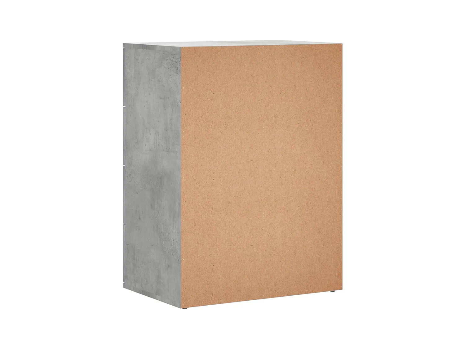 Aparador buffet cómoda armario unidad de almacenamiento organizador cocina salón salón juego de 2 60 x 39 x 80 cm madera contrachapada gris 02_0036867