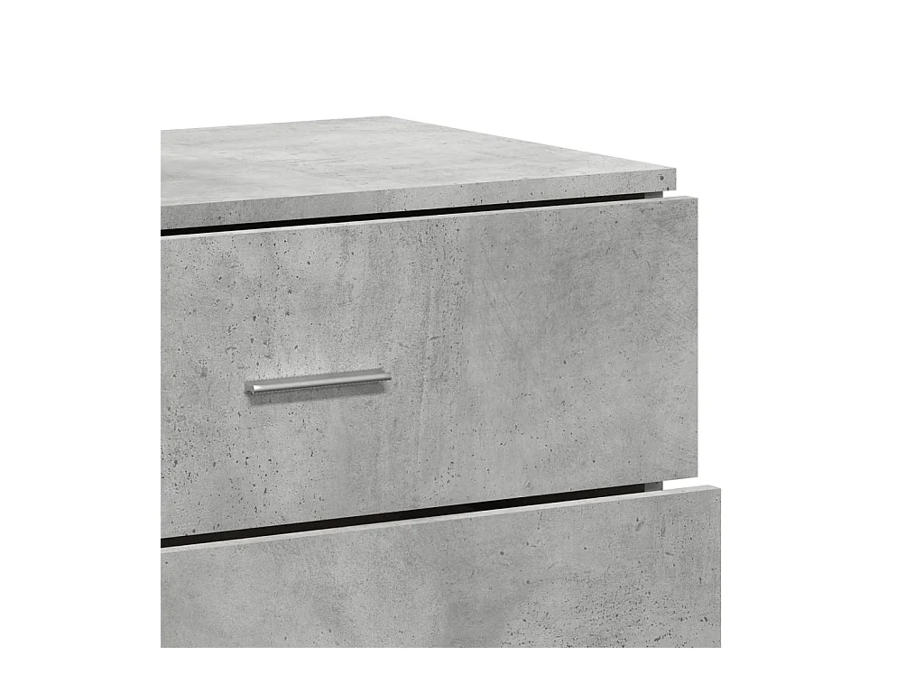 Aparador buffet cómoda armario unidad de almacenamiento organizador cocina salón salón juego de 2 60 x 39 x 80 cm madera contrachapada gris 02_0036867