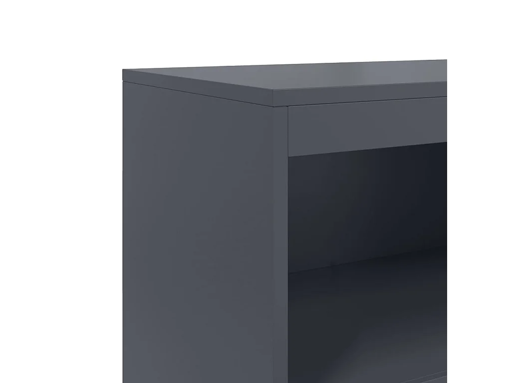 Credenza cassettiera cassettiera mobile contenitore organizer cucina soggiorno soggiorno alto 68,5 x 38,5 x 123,5 cm acciaio antracite 02_0032206