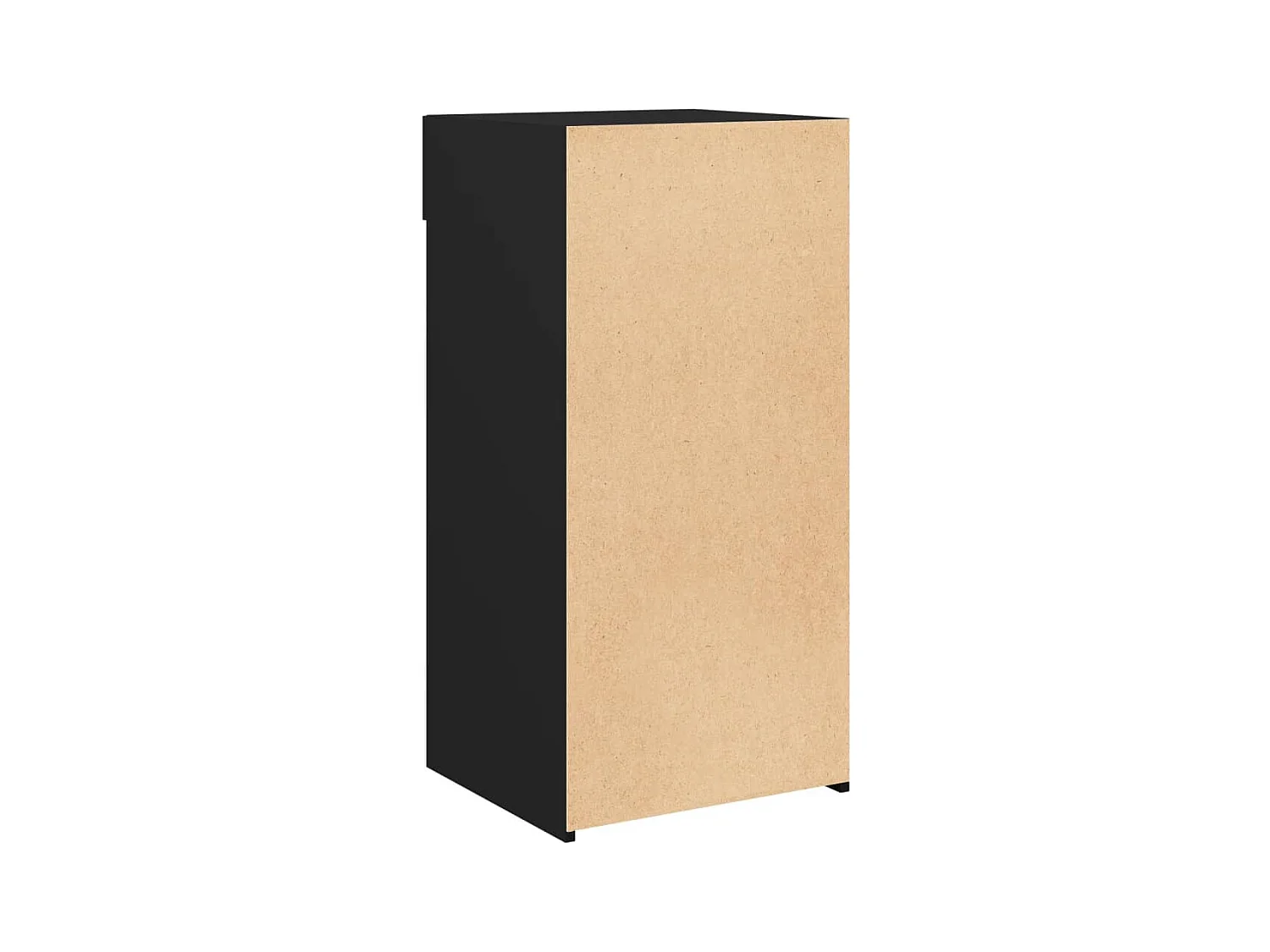 Buffet aparador cômoda armário unidade de armazenamento organizador cozinha sala de estar 45 x 42,5 x 93 cm madeira trabalhada preta 02_0035948