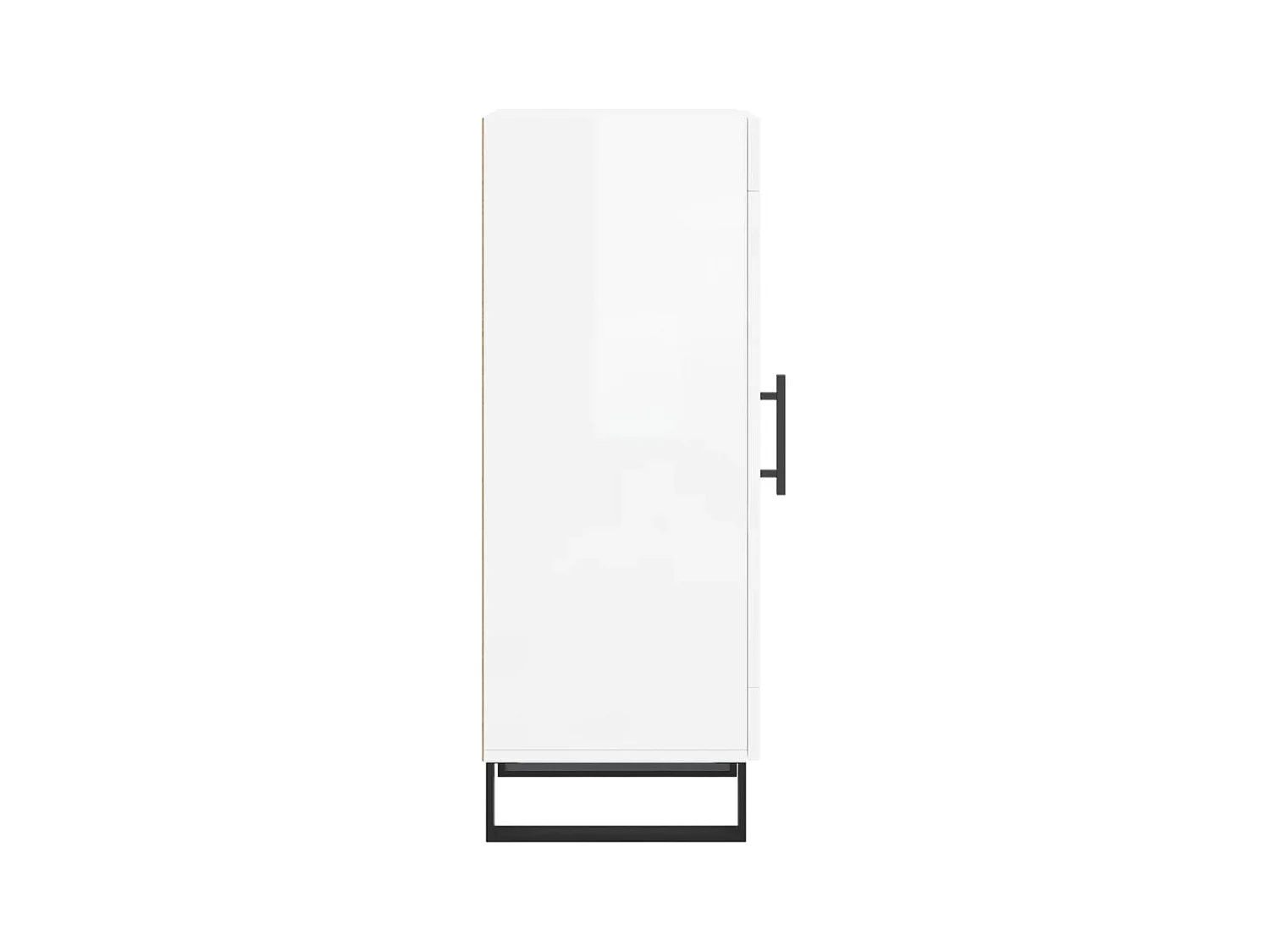 Credenza buffet cassettiera mobile contenitore organizer cucina soggiorno lucido 34,5 x 34 x 90 cm derivati ​​del legno bianco 02_0030631