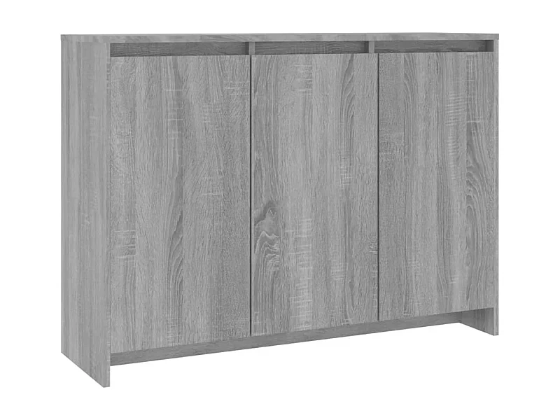 Aparador cómoda cómoda armario mueble organizador cocina salón salón Sonoma 102 x 33 x 75 cm madera contrachapada gris 02_0036268