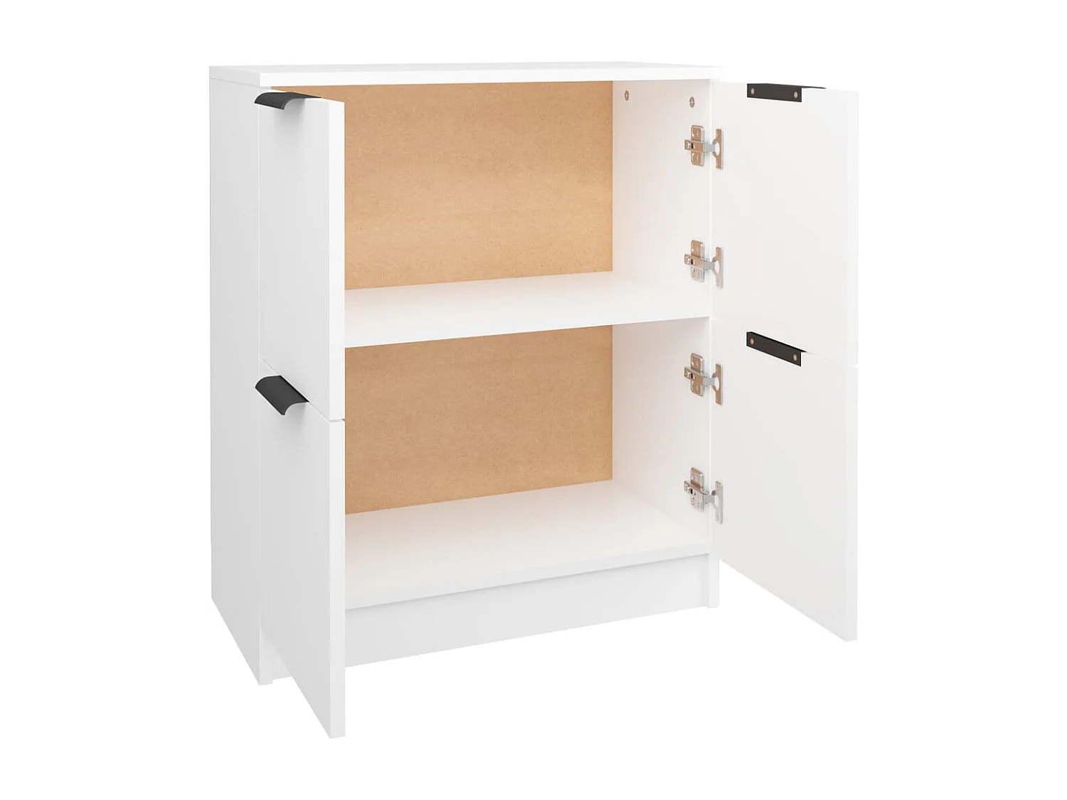Credenza buffet cassettiera mobile contenitore organizer cucina soggiorno soggiorno 60 x 30 x 70 cm derivati ​​del legno bianco 02_0030329