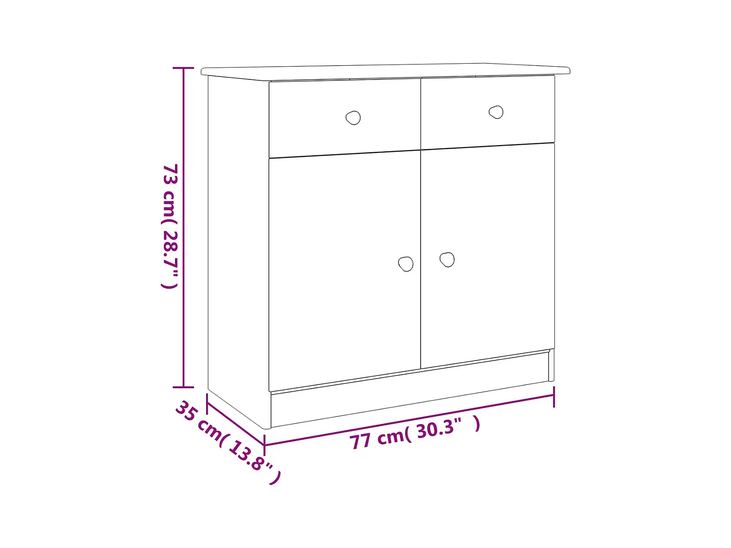 bahut commode armoire bois marron 77 x 35 x 73 cm 02_0029676