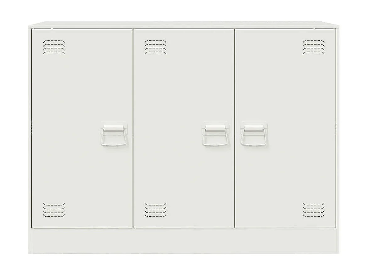 Aparador cómoda mueble almacenaje organizador cocina salón salón 99 x 39 x 73 cm acero blanco 02_0030544