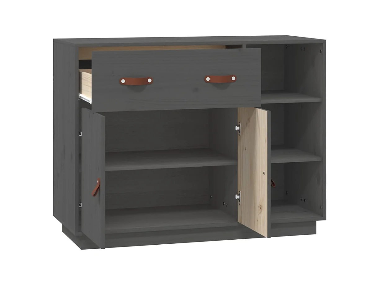 bahut commode armoire bois marron 98.5 x 40 x 75 cm 02_0031811