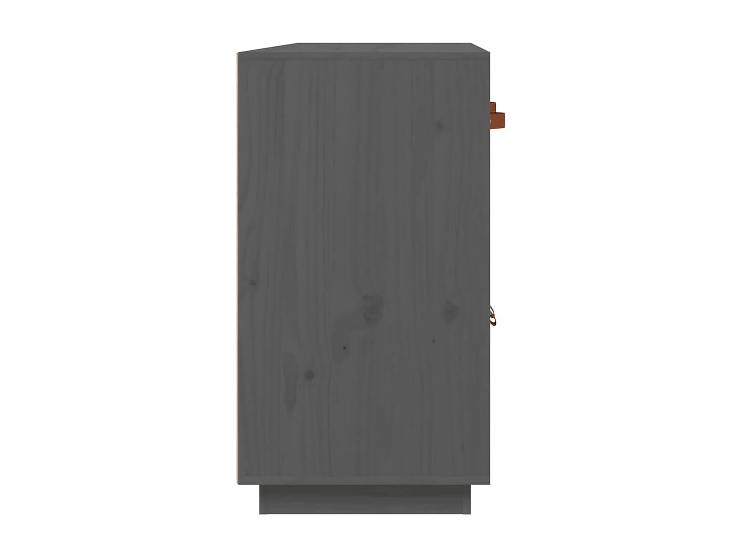 Credenza buffet cassettiera mobile contenitore organizer cucina soggiorno soggiorno 98,5 x 40 x 75 cm legno massello di pino grigio 02_0031811