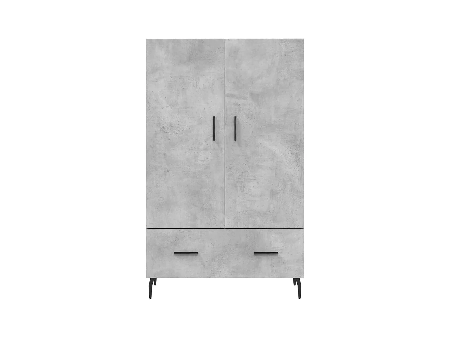 Credenza buffet cassettiera mobile contenitore organizer cucina soggiorno soggiorno alto 69,5 x 31 x 115 cm derivati ​​del legno grigio 02_0034478