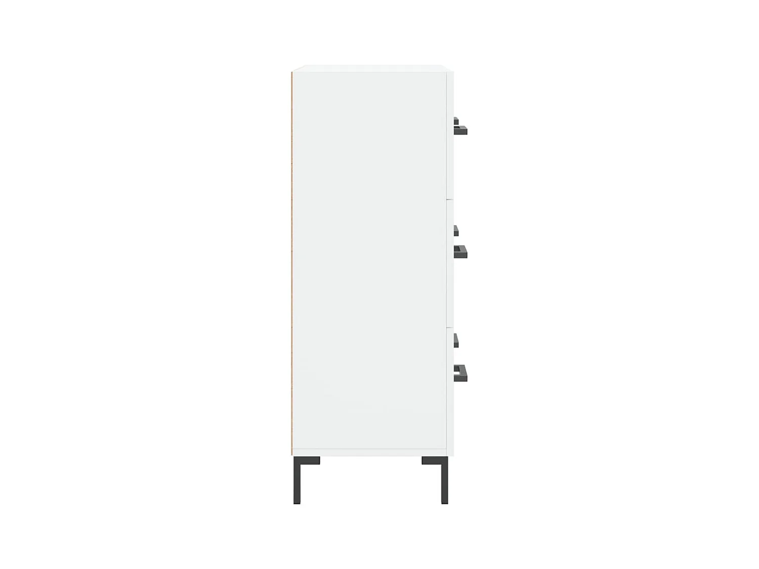 Credenza buffet cassettiera mobile contenitore organizer cucina soggiorno soggiorno 69,5 x 34 x 90 cm derivati ​​del legno bianco 02_0030443