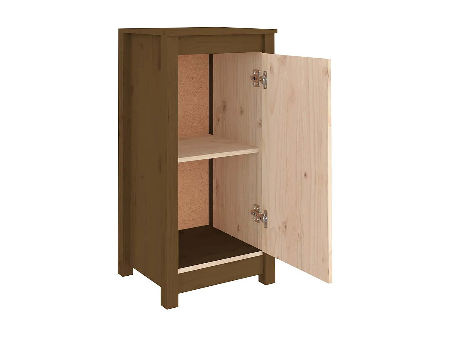 Credenza buffet cassettiera mobile contenitore organizer cucina soggiorno soggiorno 39 x 35 x 80 cm legno massello di pino marrone 02_0035747