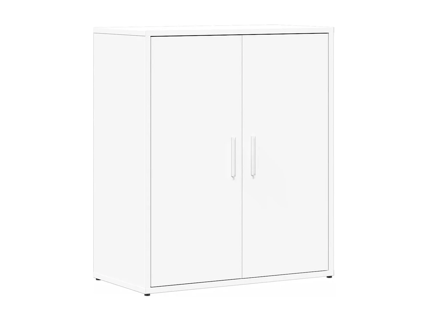 Credenza buffet cassettiera mobile contenitore organizer cucina soggiorno soggiorni set da 2 60 x 31 x 70 cm legno composito bianco 02_0036674