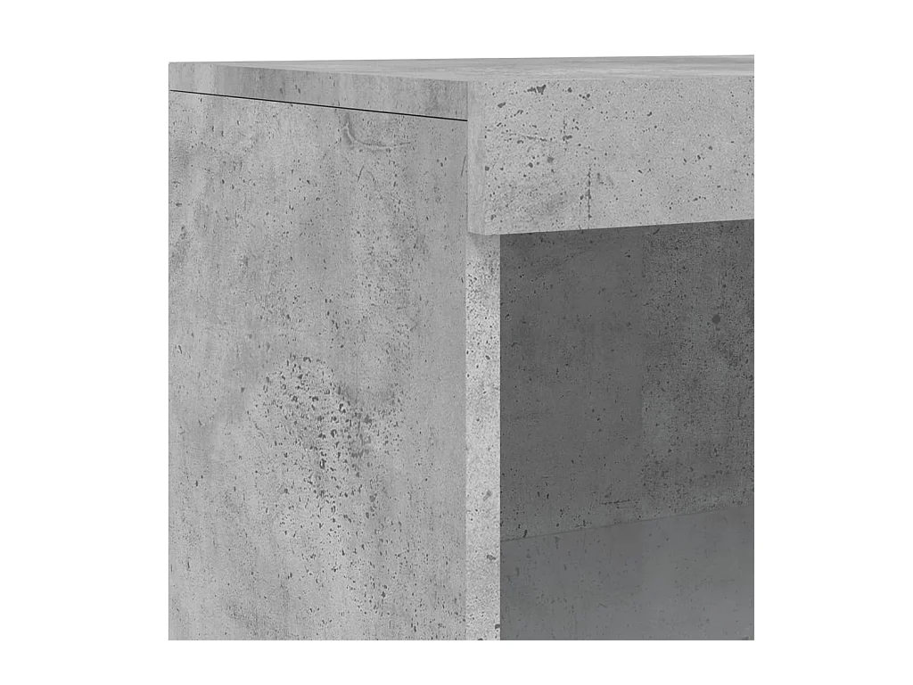 Aparador buffet cômoda armário organizador cozinha sala sala com luzes LED 60,5 x 37 x 100 cm cinza 02_0030001