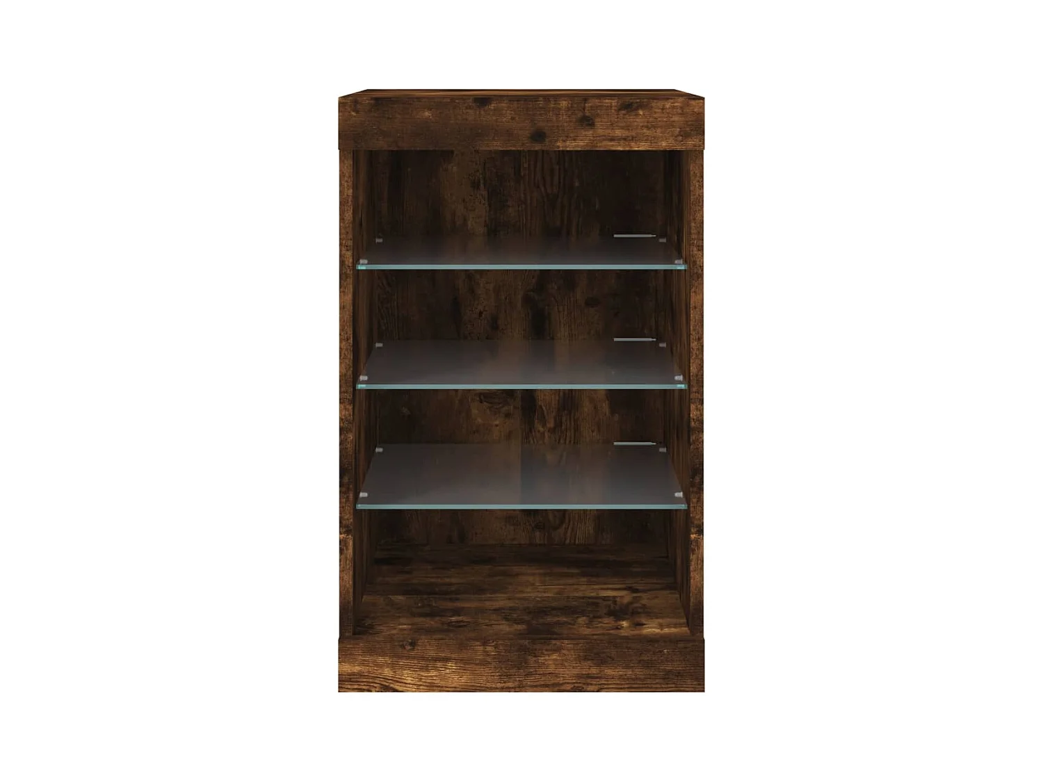 Aparador cômoda armário armário organizador cozinha sala sala com luzes LED 41 x 37 x 67 cm marrom 02_0029886