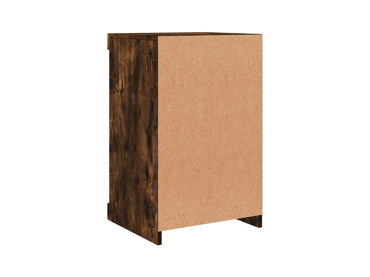 Aparador cômoda armário armário organizador cozinha sala sala com luzes LED 41 x 37 x 67 cm marrom 02_0029886