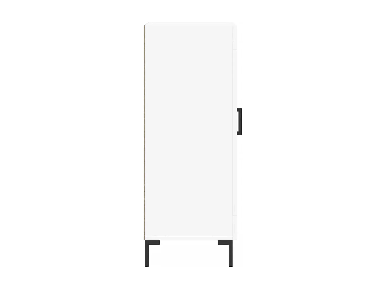 Credenza buffet cassettiera mobile contenitore organizer cucina soggiorno soggiorno 34,5 x 34 x 90 cm derivati ​​del legno bianco 02_0030281