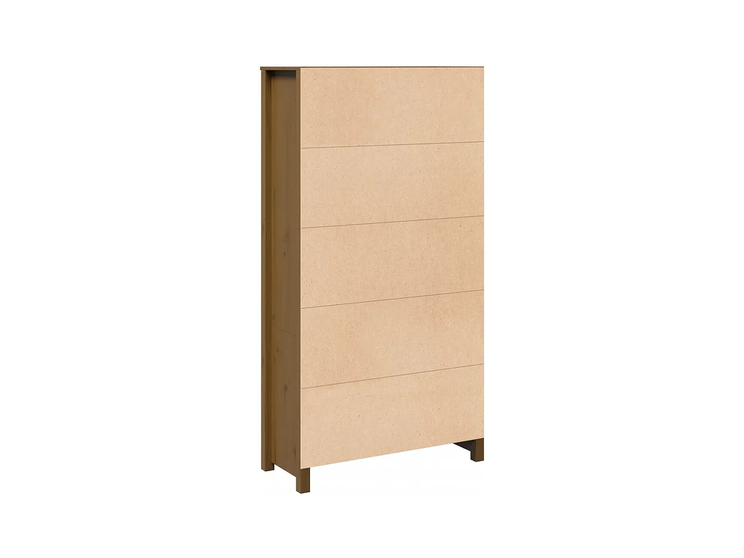 Aparador cómoda cómoda armario mueble organizador cocina salón salón alto 80 x 35 x 154 cm madera maciza de pino marrón 02_0034759