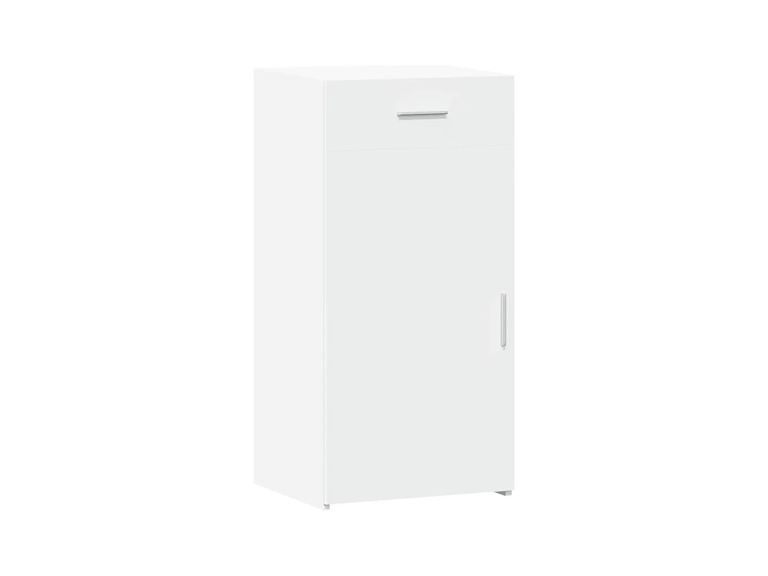 Aparador buffet cómoda mueble mueble de almacenaje organizador cocina salón salón 45 x 42,5 x 93 cm madera contrachapada blanco 02_0030316