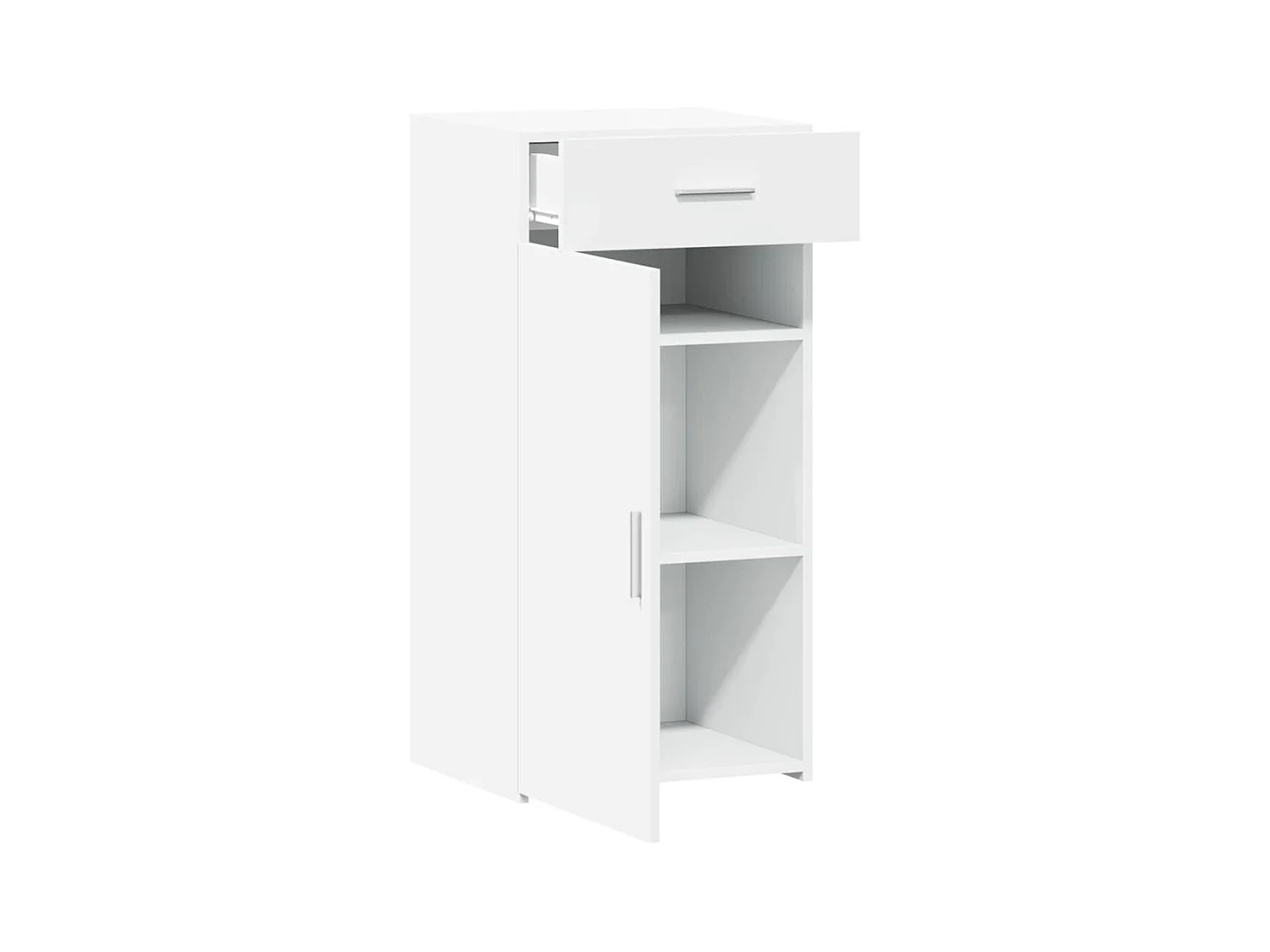 Aparador buffet cómoda mueble mueble de almacenaje organizador cocina salón salón 45 x 42,5 x 93 cm madera contrachapada blanco 02_0030316