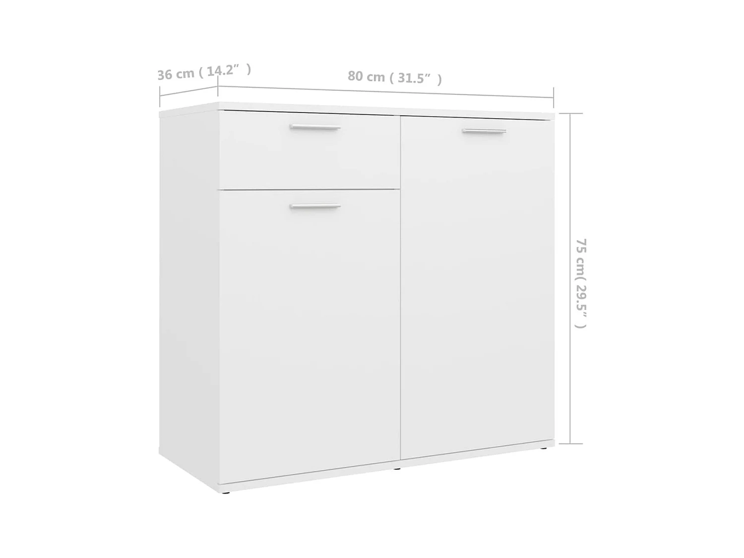 bahut commode armoire bois blanche 80 x 36 x 75 cm 02_0030515