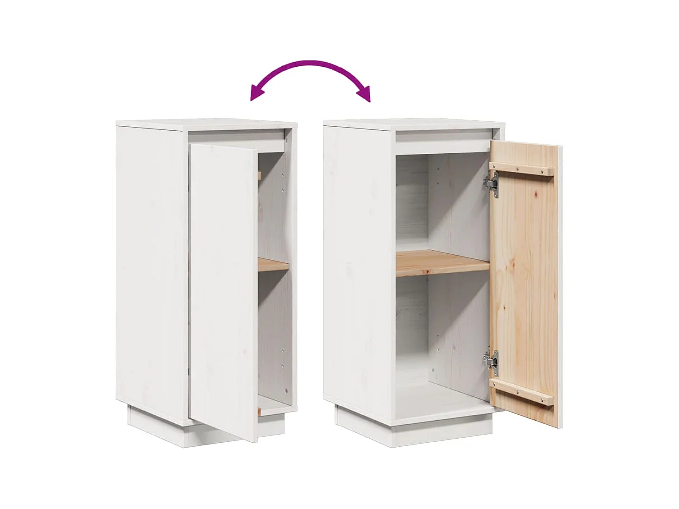 bahut commode armoire bois blanche 45808 x 34 x 75 cm 02_0030227