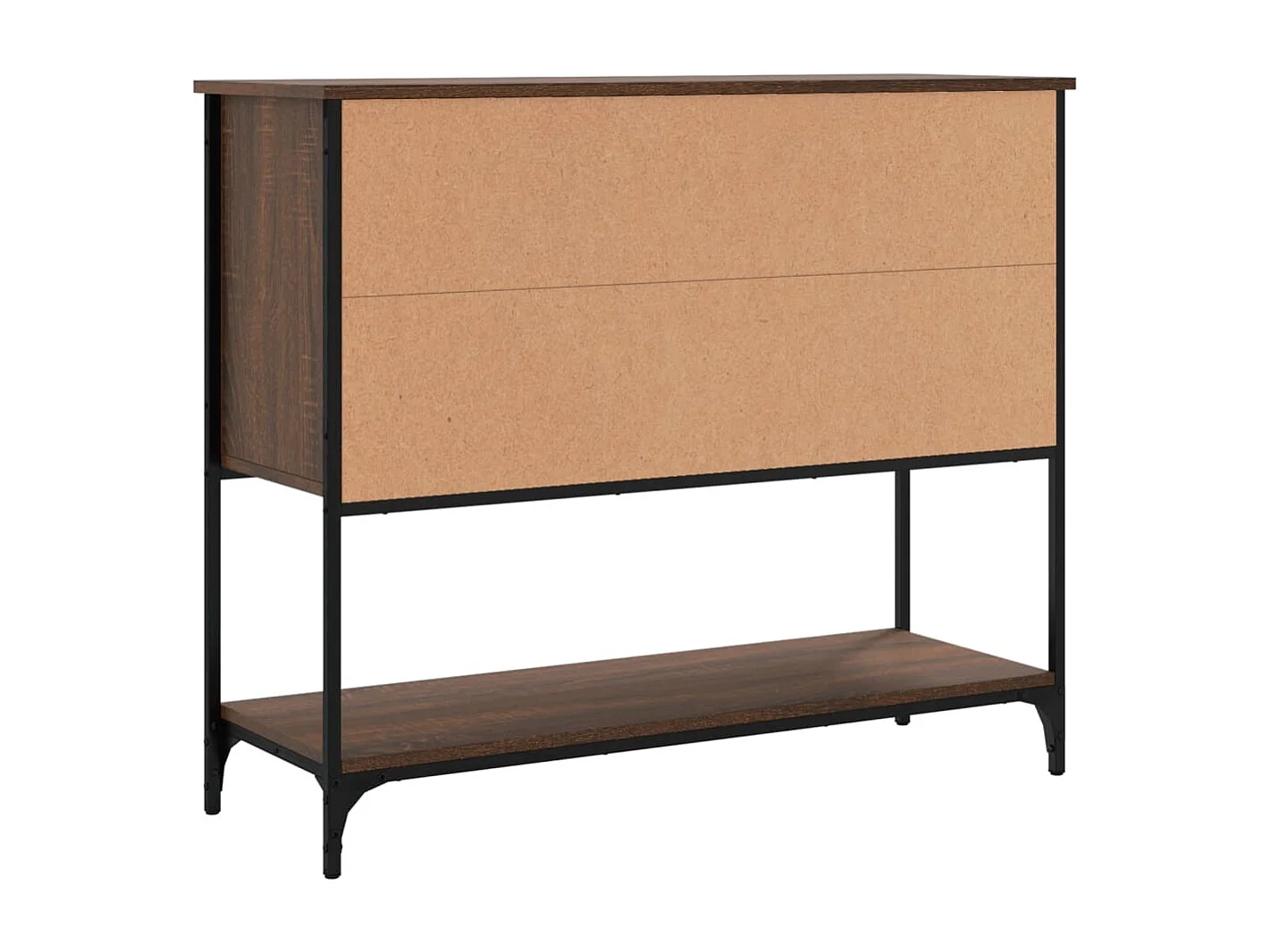 Buffet aparador cômoda armário unidade de armazenamento organizador cozinha sala de estar 100 x 36 x 85 cm madeira trabalhada marrom 02_0031157