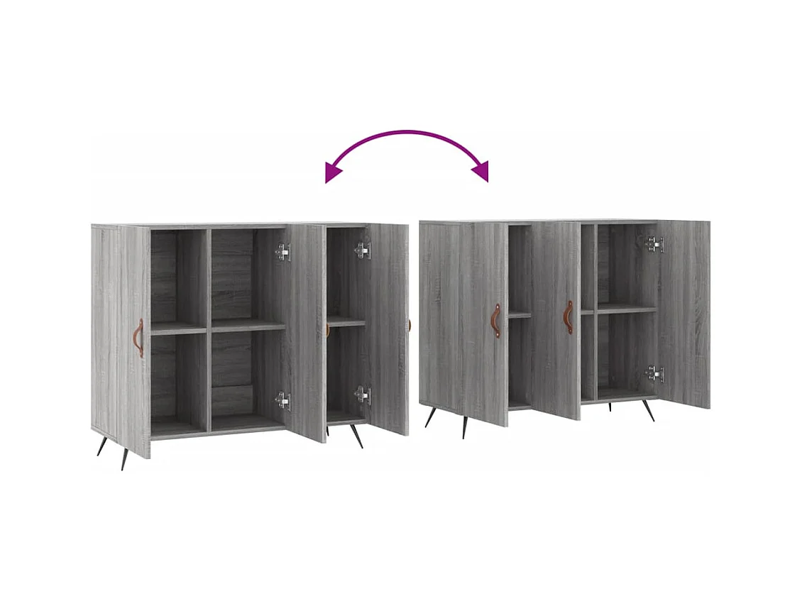 bahut commode armoire bois marron 90 x 34 x 80 cm 02_0036552