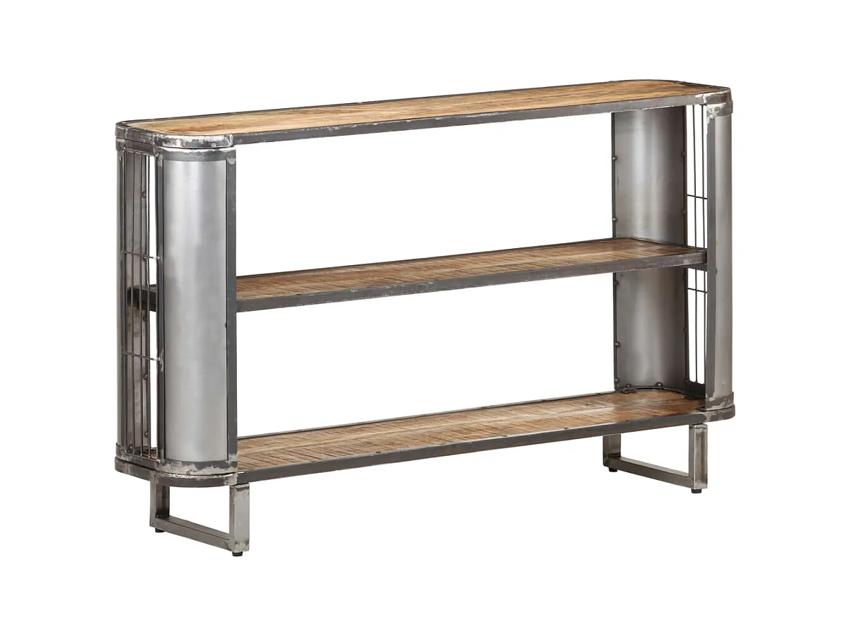 Aparador buffet cómoda armario mueble organizador cocina salón salón 120 x 30 x 73 cm madera maciza de mango marrón 02_0029536