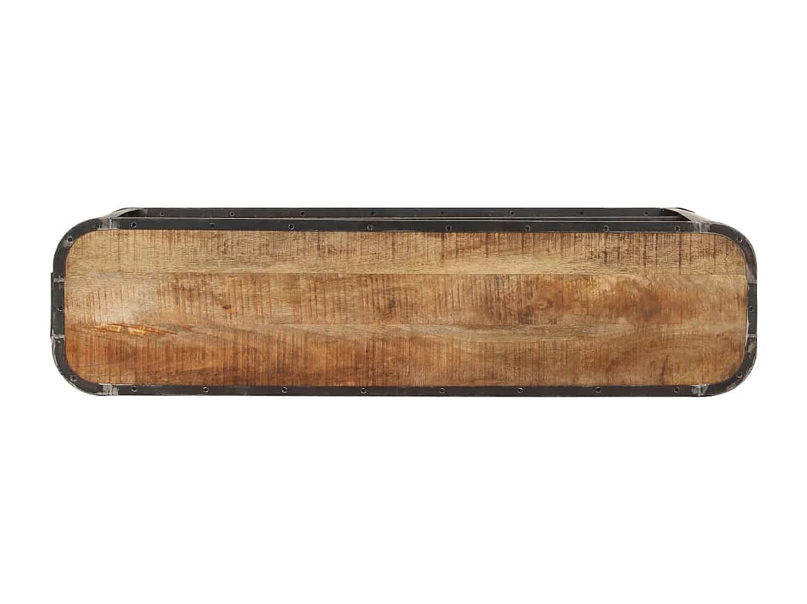 Credenza cassettiera cassettiera mobile contenitore organizer cucina soggiorno soggiorno 120 x 30 x 73 cm legno massello di mango marrone 02_0029536