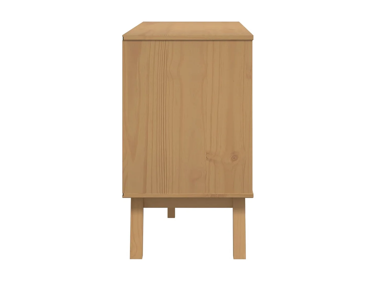 Aparador cómoda mueble almacenaje organizador cocina salón salón 114 x 43 x 73,5 cm madera maciza de pino marrón 02_0036178