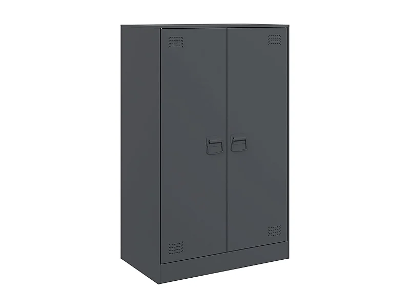 Aparador buffet cômoda armário organizador cozinha sala sala 67 x 39 x 107 cm aço antracite 02_0029696