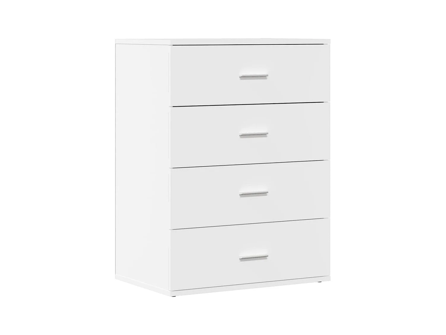 Credenza buffet cassettiera mobile contenitore organizer cucina soggiorno soggiorno 60 x 39 x 80 cm pannello composito bianco 02_0030376