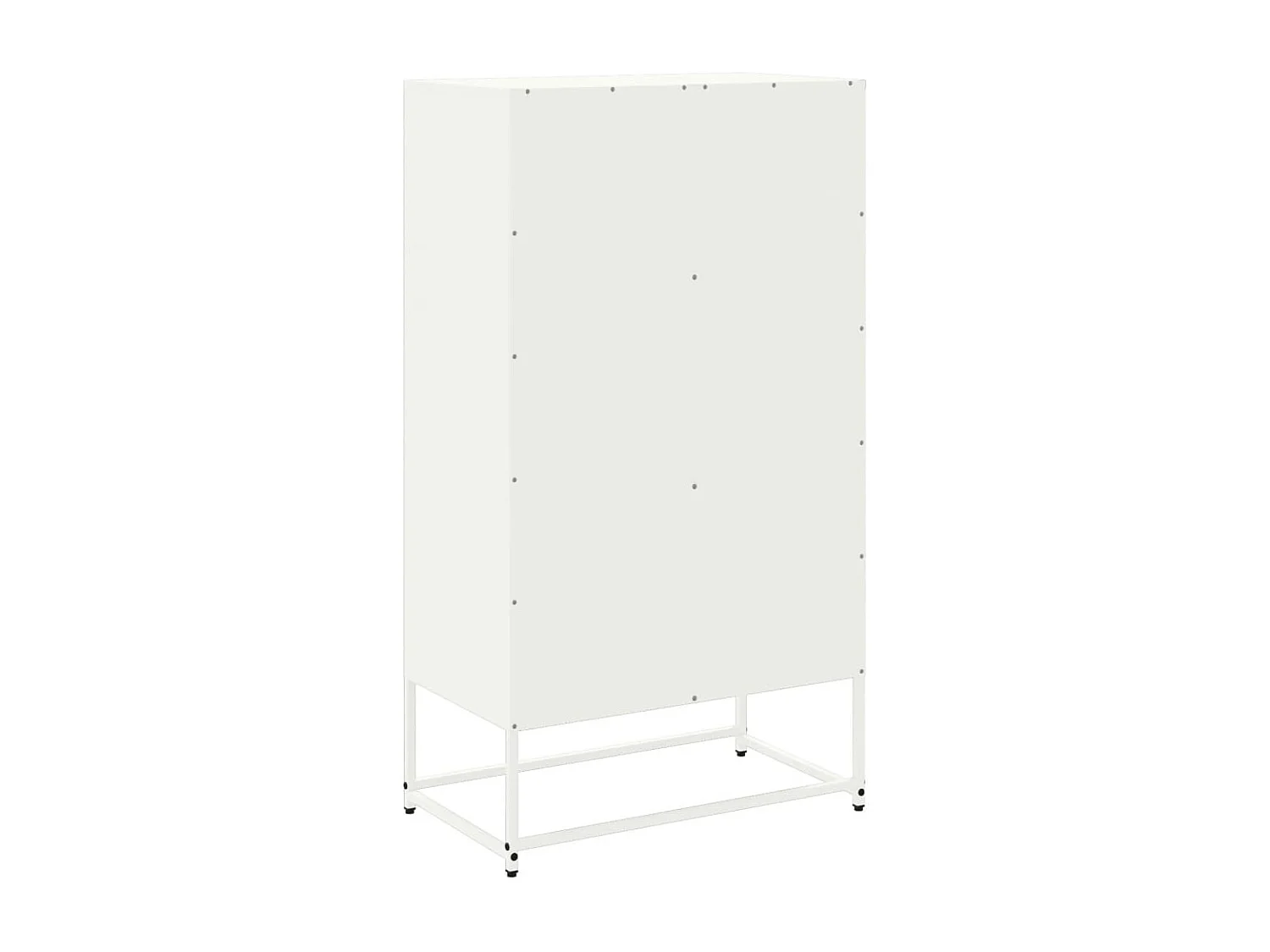Aparador cómoda cómoda mueble mueble de almacenaje organizador cocina salón salón 68,5 x 38,5 x 123,5 cm acero blanco 02_0036211