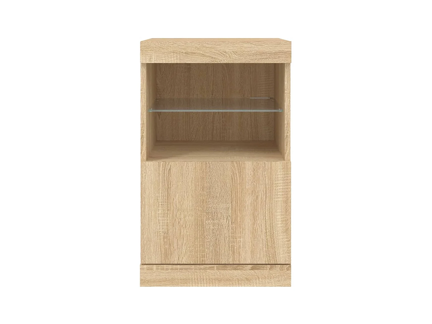 Aparador cômoda armário armário organizador cozinha sala sala com luzes LED sonoma 41 x 37 x 67 cm marrom 02_0029961