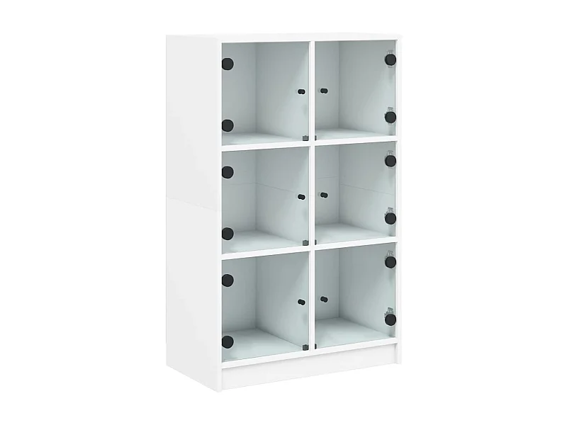Credenza cassettiera cassettiera mobile contenitore organizer cucina soggiorno soggiorno alto con ante 68 x 37 x 109 cm derivati ​​del legno bianco 02_0032226