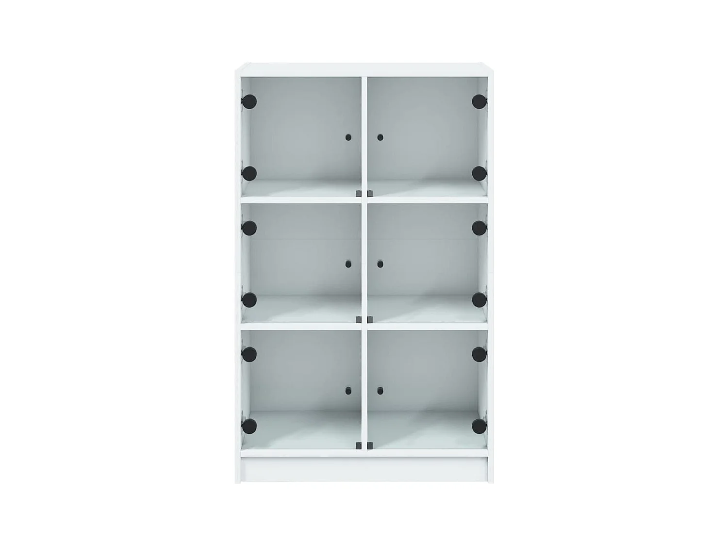 Credenza cassettiera cassettiera mobile contenitore organizer cucina soggiorno soggiorno alto con ante 68 x 37 x 109 cm derivati ​​del legno bianco 02_0032226