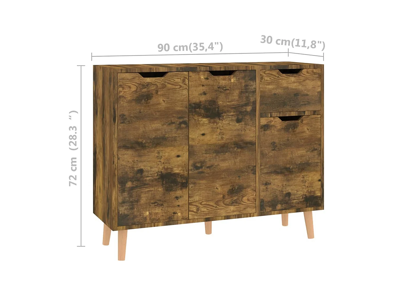 bahut commode armoire bois marron 90 x 30 x 72 cm 02_0031121
