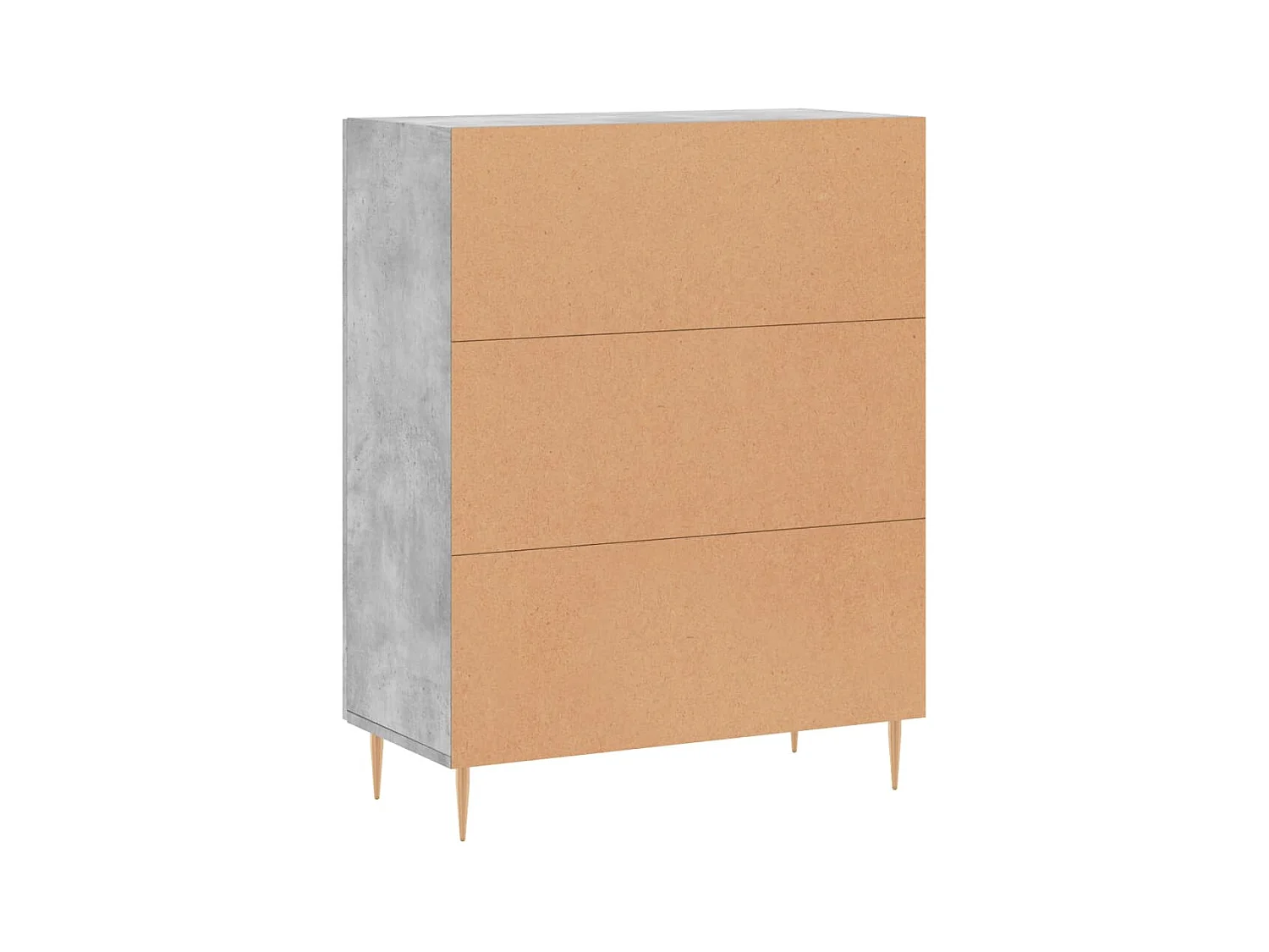 Aparador buffet cómoda mueble mueble de almacenaje organizador cocina salón salón 69,5 x 34 x 90 cm madera contrachapada gris 02_0032066