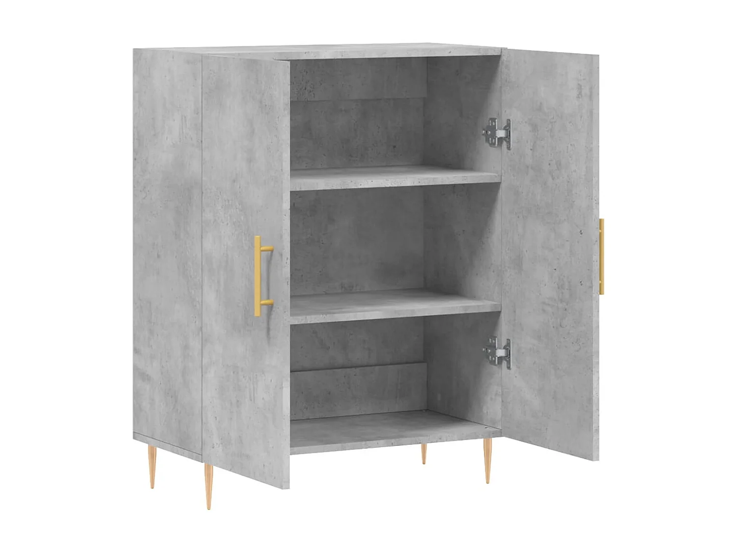 Aparador buffet cómoda mueble mueble de almacenaje organizador cocina salón salón 69,5 x 34 x 90 cm madera contrachapada gris 02_0032066