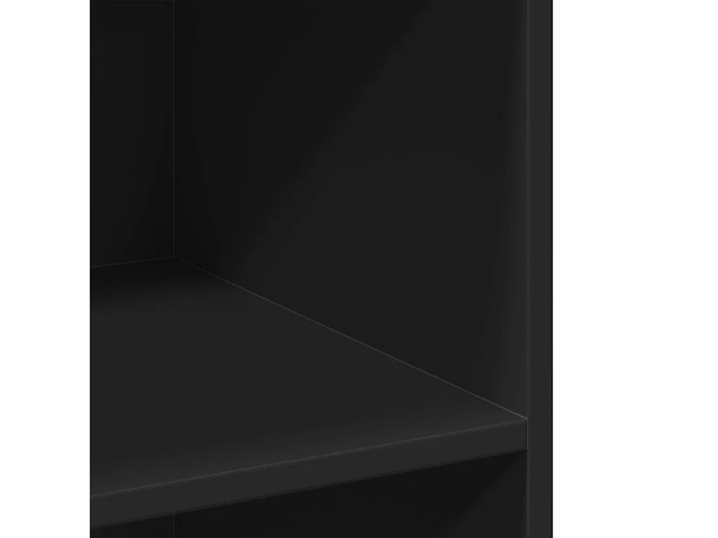 Buffet aparador cômoda armário unidade de armazenamento organizador cozinha sala de estar 70 x 41 x 93 cm madeira trabalhada preta 02_0036115