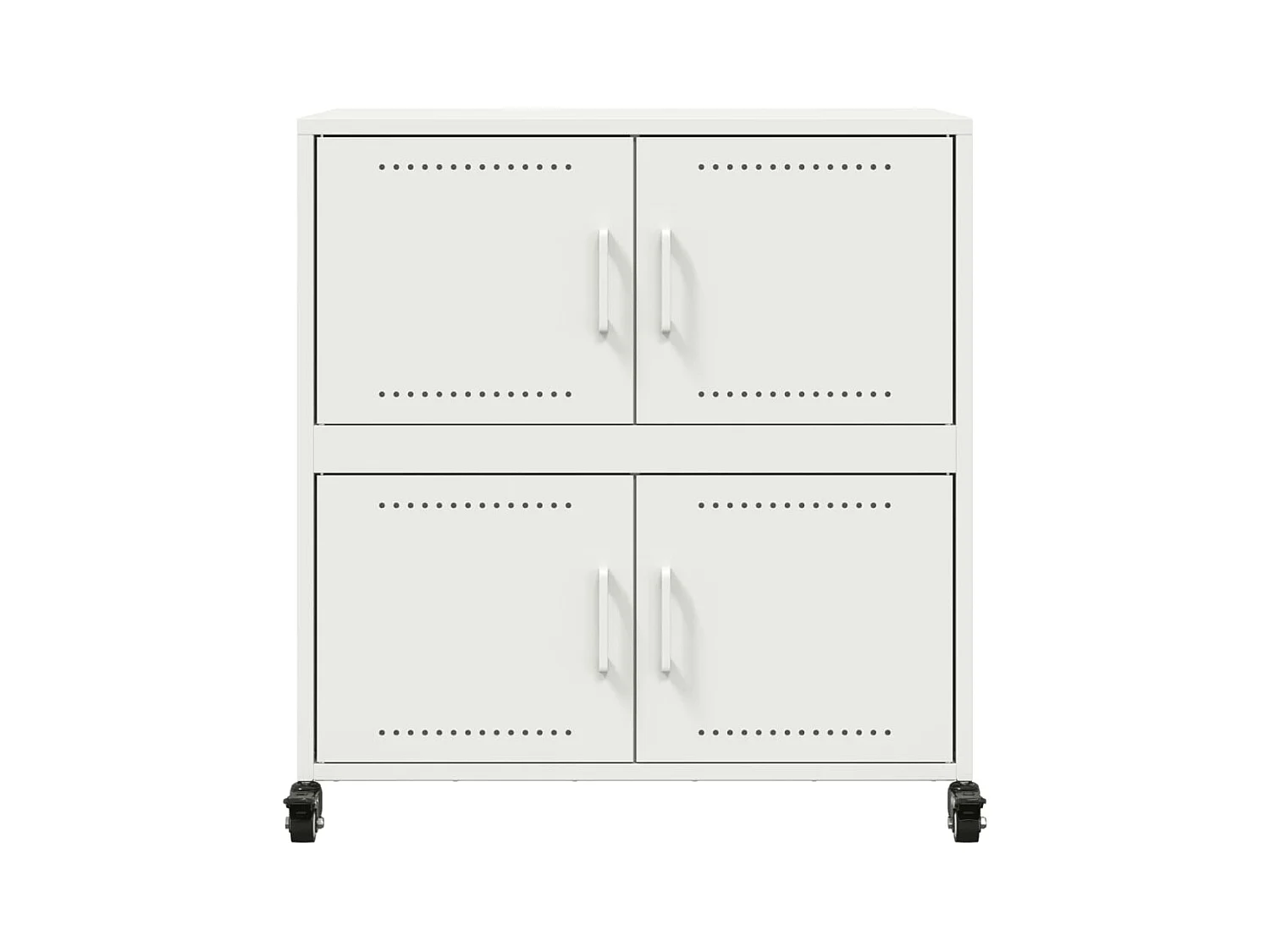 Aparador cómoda cómoda armario mueble organizador cocina salón salón 68 x 39 x 72 cm acero blanco 02_0030391