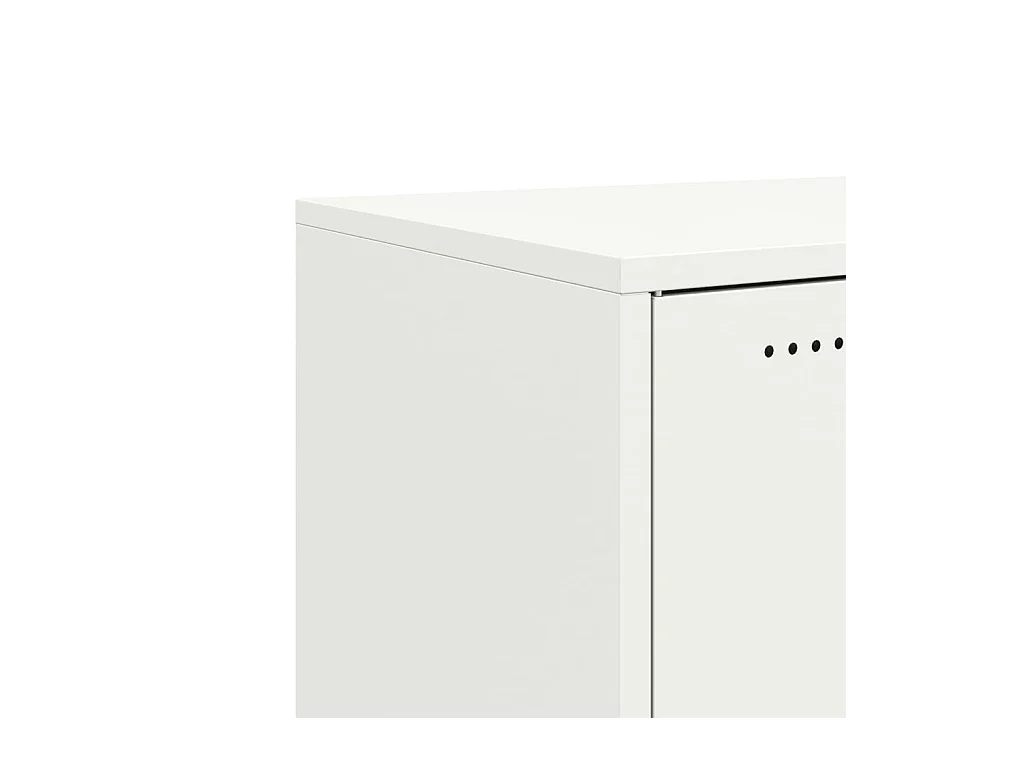 Aparador cómoda cómoda armario mueble organizador cocina salón salón 68 x 39 x 72 cm acero blanco 02_0030391