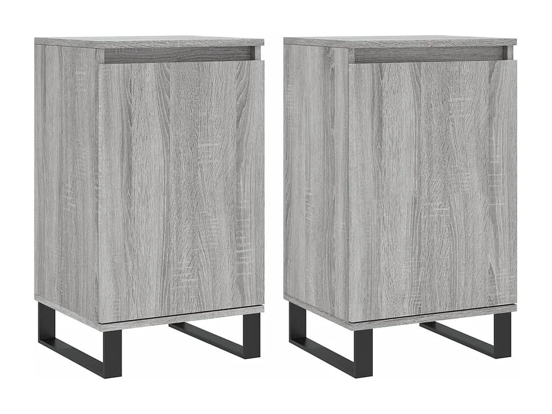 Credenza buffet cassettiera mobile contenitore organizer cucina soggiorno soggiorni set da 2 sonoma 40 x 35 x 70 cm legno composito marrone 02_0036949