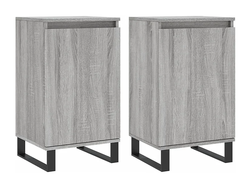 Credenza buffet cassettiera mobile contenitore organizer cucina soggiorno soggiorni set da 2 sonoma 40 x 35 x 70 cm legno composito marrone 02_0036949