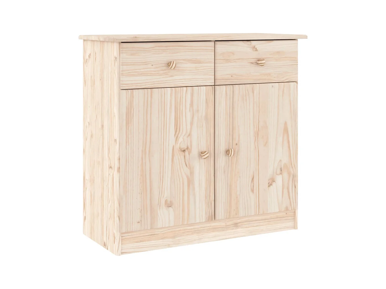 Credenza cassettiera cassettiera mobile contenitore organizer cucina soggiorno soggiorno 77 x 35 x 165 cm legno massello di pino marrone 02_0029671