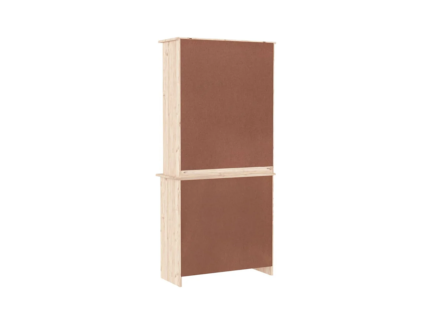 Credenza cassettiera cassettiera mobile contenitore organizer cucina soggiorno soggiorno 77 x 35 x 165 cm legno massello di pino marrone 02_0029671