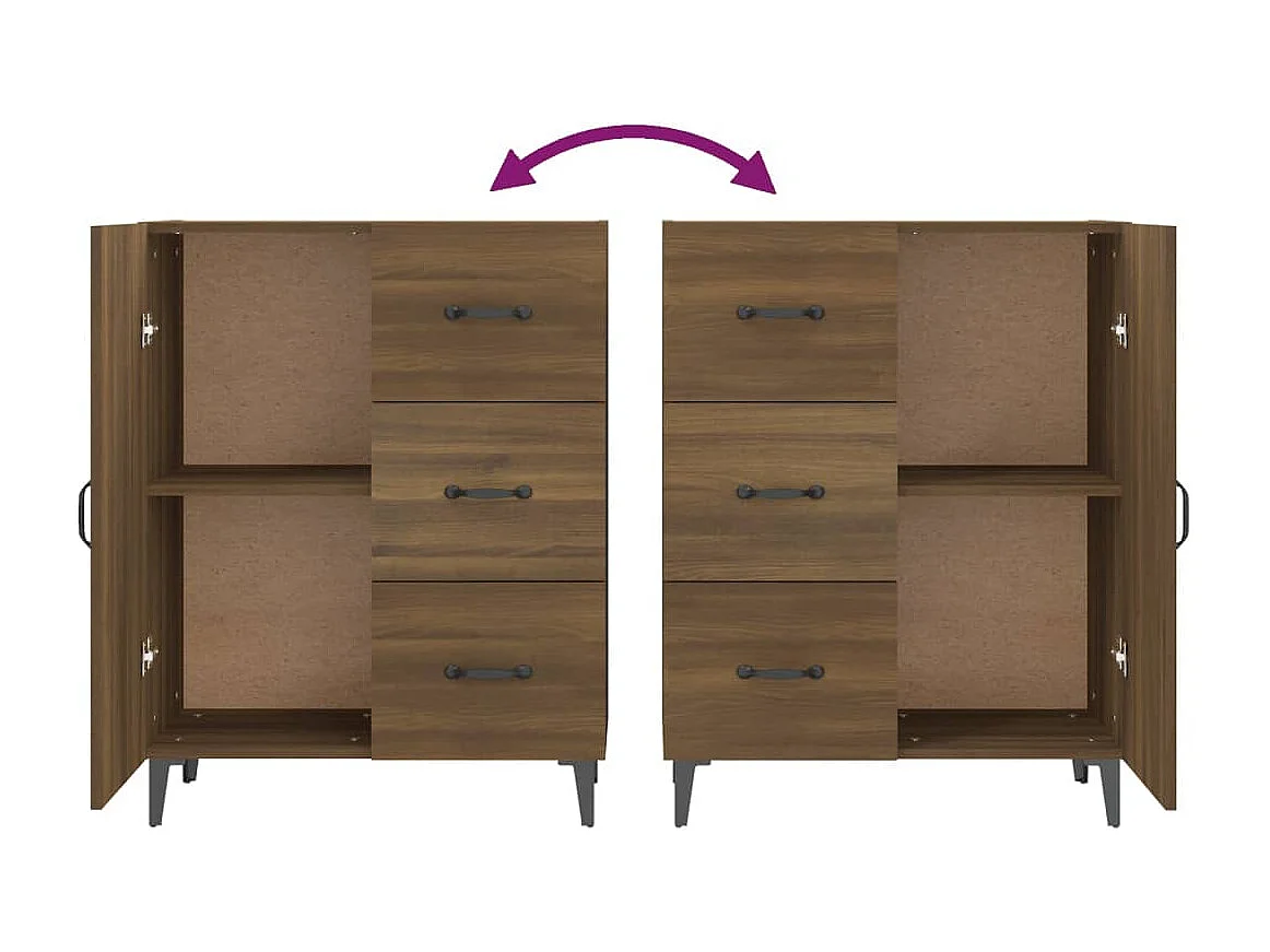 bahut commode armoire bois marron 69.5 x 34 x 90 cm 02_0031348